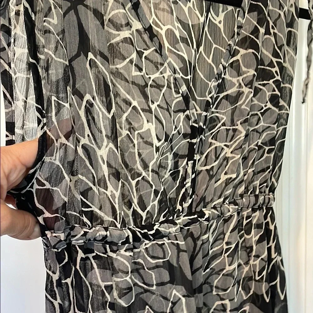 St. John's Bay Black and White Swim Coverup with Lightweight Elegance